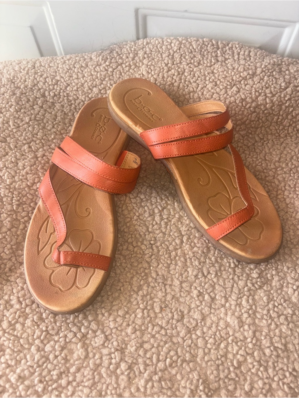 B.O.C. Born dark orange Alisha sandals size 11 M